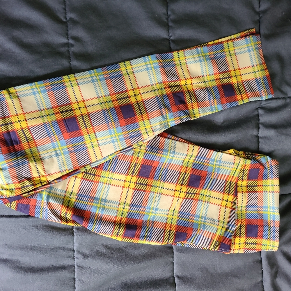Plaid LuLaRoe Leggings- being donated after 1/31
